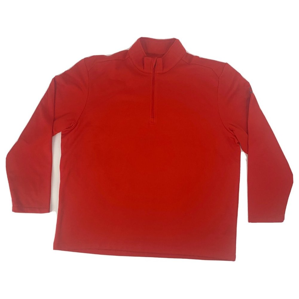 Men's Callaway Long‎ Sleeve 1/4 Zip Pullover Jacket Red XL Golf